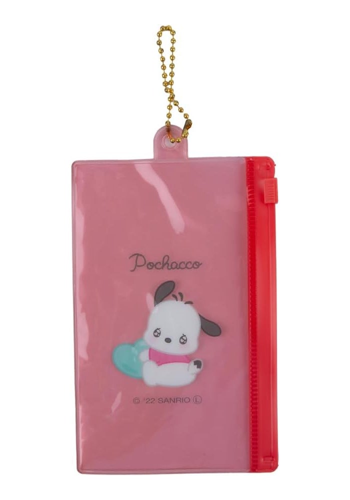 DAISO Sanrio Character Fastener Case with Chain - Red - Image 2